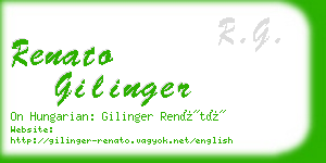 renato gilinger business card